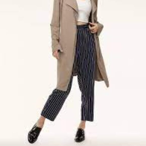 Aritzia Babaton Modesto Dress Pants Green with White strips Size 00 - Picture 16 of 16